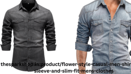 Thesparkshop.In:Product/Flower-Style-Casual-Men-Shirt-Long-Sleeve-And-Slim-Fit-Mens-Clothes